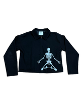 Load image into Gallery viewer, &quot;Skeleton&quot; Cropped Jacket
